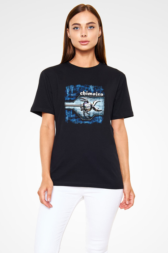 Chimaira Baskılı Unisex Siyah Tişört