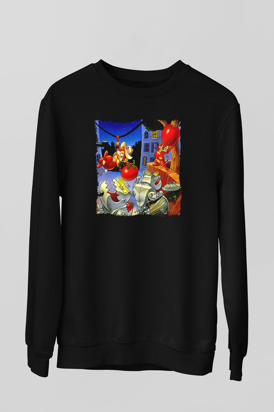 Chipn Dale Rescue Rangers Siyah Unisex  Sweatshirt