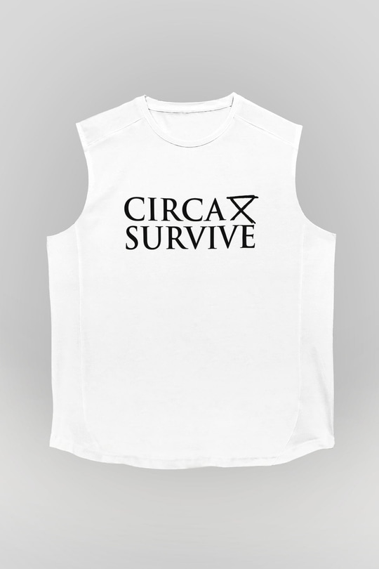 Circa Survive Beyaz Unisex Kolsuz Tişört