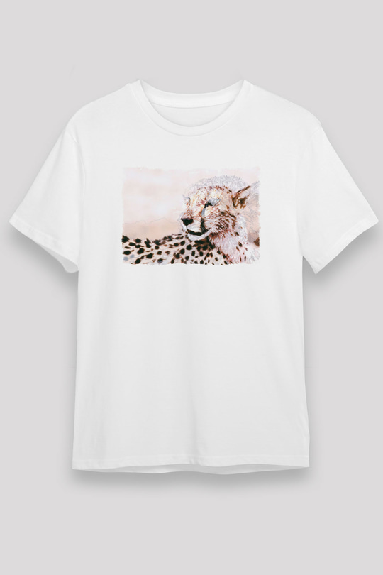 Çita Beyaz Unisex Tişört T-Shirt - TişörtFabrikası