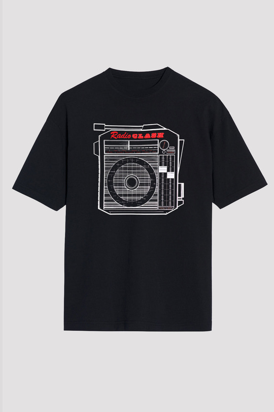 Clash (The) Baskılı Unisex Siyah Oversize Tişört