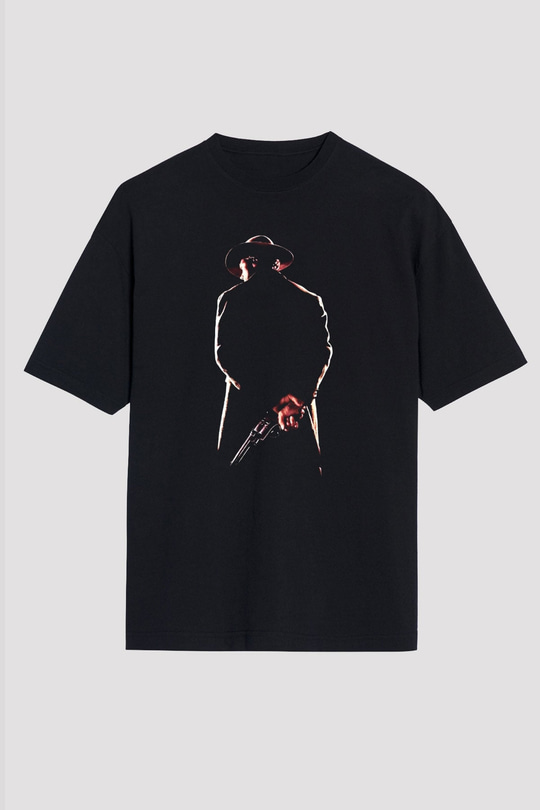 Clint Eastwood Siyah Unisex Oversize Tişört T-Shirt