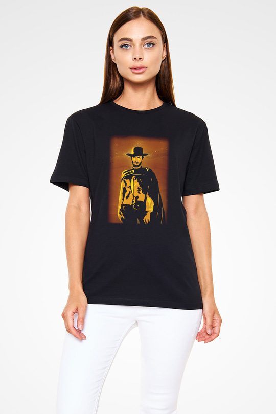 Clint Eastwood Siyah Unisex Tişört T-Shirt - TişörtFabrikası