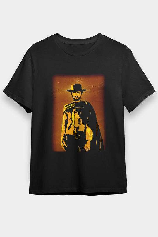 Clint Eastwood Siyah Unisex Tişört T-Shirt - TişörtFabrikası