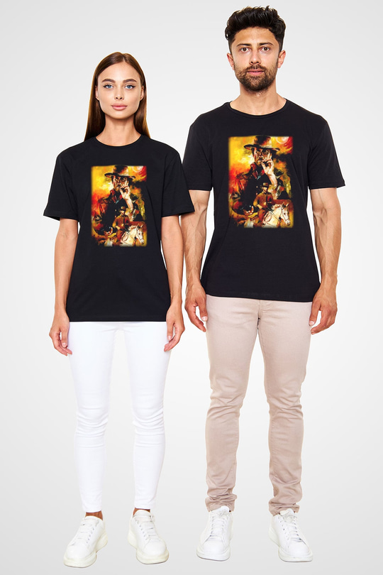 Clint Eastwood Siyah Unisex Tişört T-Shirt - TişörtFabrikası