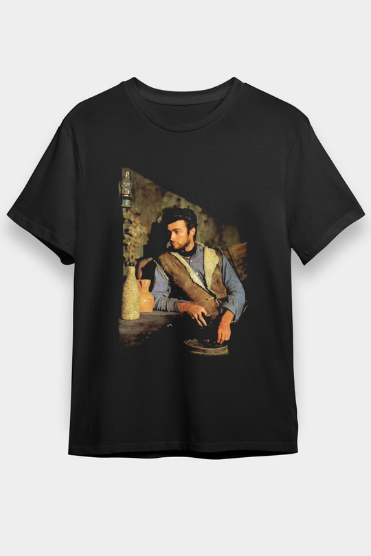 Clint Eastwood Siyah Unisex Tişört T-Shirt - TişörtFabrikası