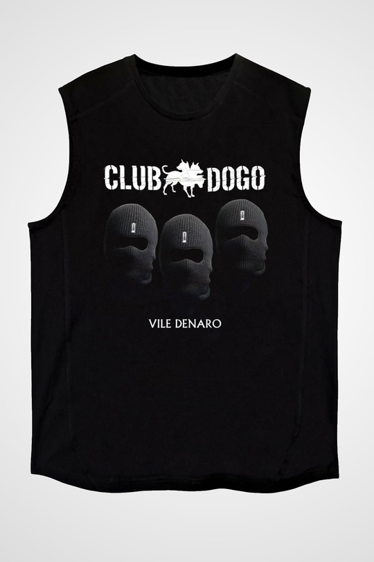 Club Dogo Siyah Unisex Kolsuz Tişört