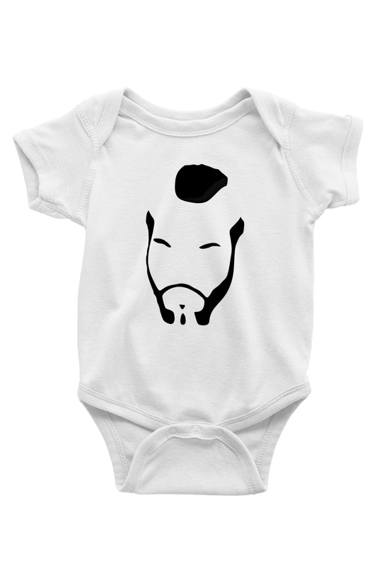 Clubber Baskılı Beyaz Unisex Bebek Body - Zıbın