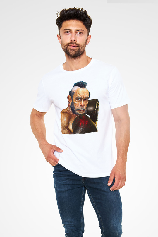 Clubber Baskılı Unisex Beyaz Tişört - Tshirt