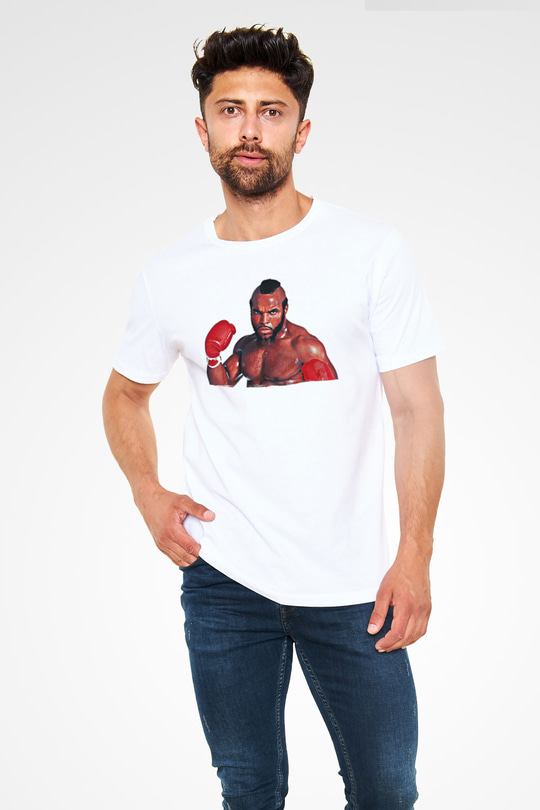 Clubber Baskılı Unisex Beyaz Tişört - Tshirt