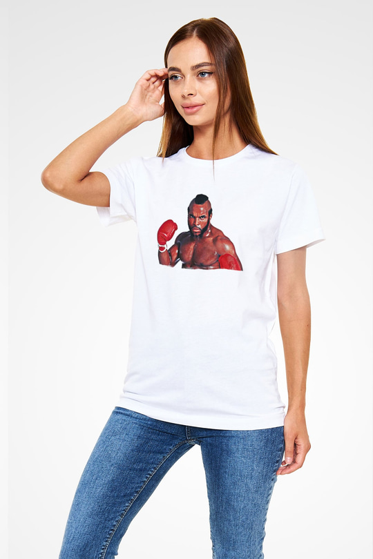 Clubber Baskılı Unisex Beyaz Tişört - Tshirt