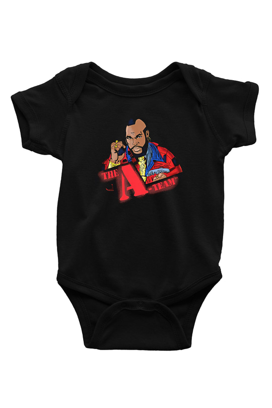 Clubber Baskılı Unisex Siyah Bebek Body - Zıbın