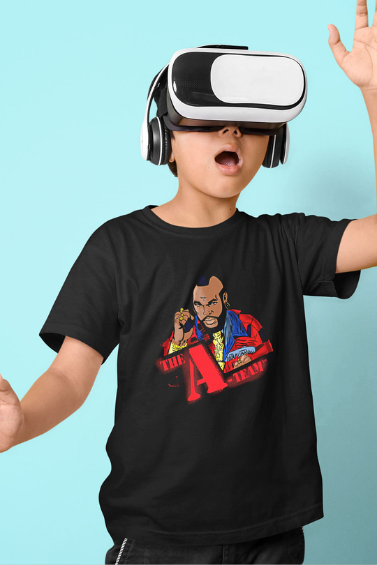 Clubber Baskılı Unisex Siyah Çocuk Tişört - Tshirt
