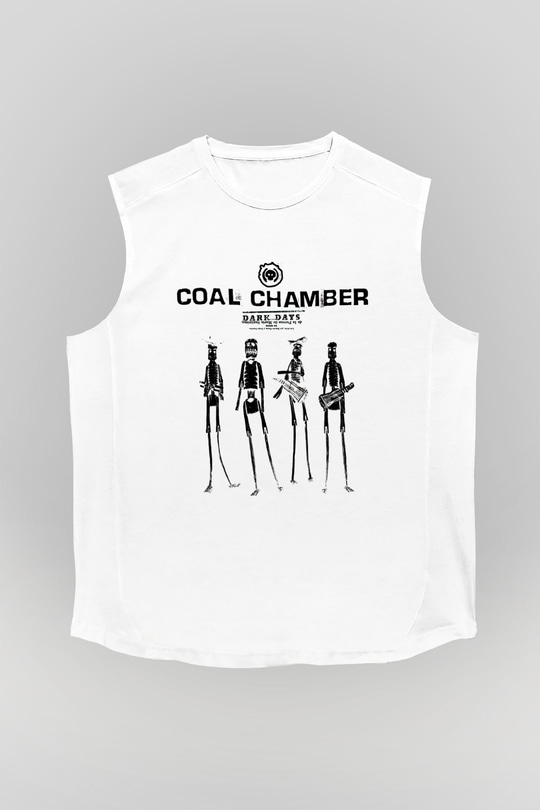 Coal Chamber Beyaz Unisex Kolsuz Tişört