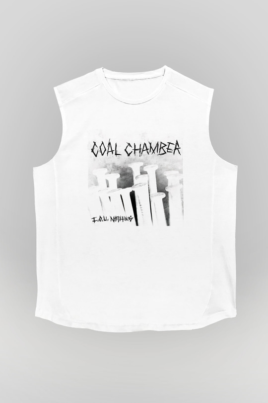 Coal Chamber Beyaz Unisex Kolsuz Tişört