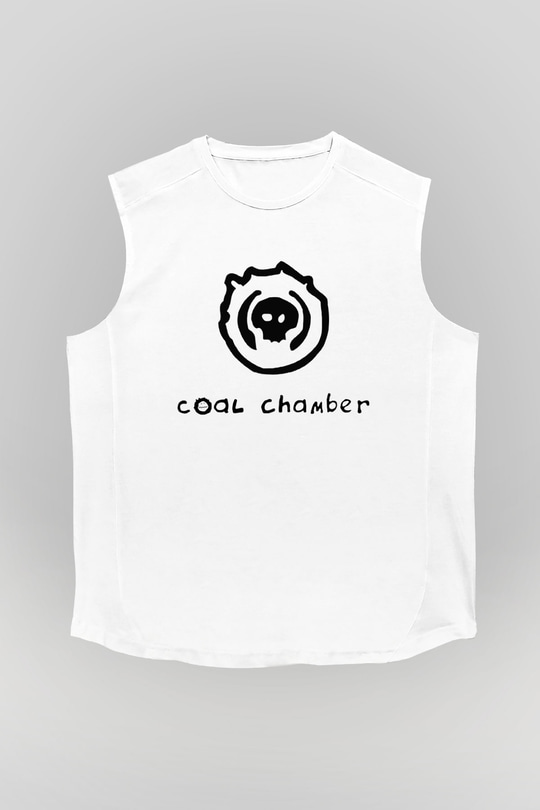 Coal Chamber Beyaz Unisex Kolsuz Tişört