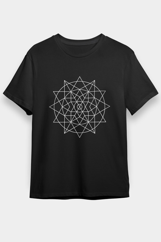 Coalesce Baskılı Unisex Siyah Tişört