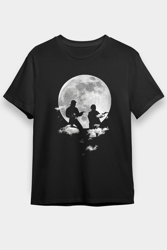 Cobra Kai Baskılı Unisex Siyah Tişört - Tshirt