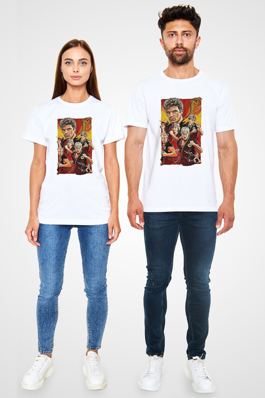 Cobra Kai Unisex Baskılı Beyaz Tişört - Tshirt