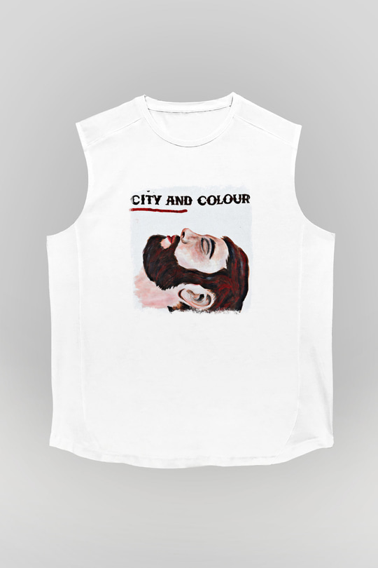 Color of Violence Baskılı Unisex Beyaz Kolsuz Tişört