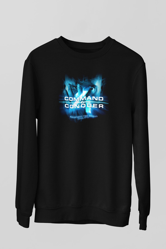 Command and Conquer Siyah Unisex Sweatshirt