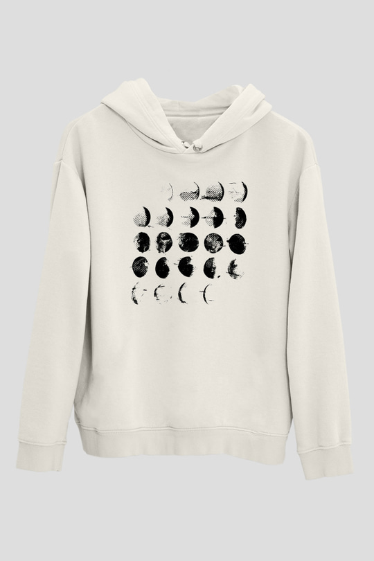 Converge Beyaz Unisex Kapşonlu Sweatshirt