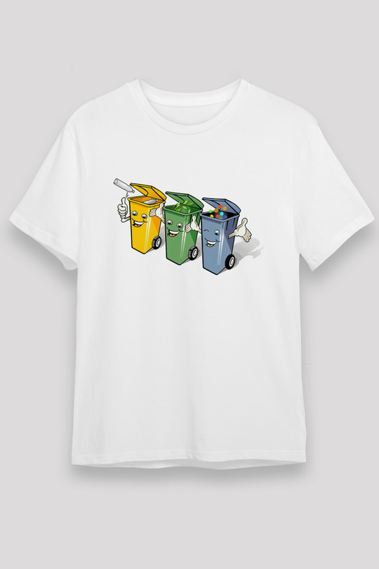 Çöpçü Beyaz Unisex Tişört T-Shirt - TişörtFabrikası