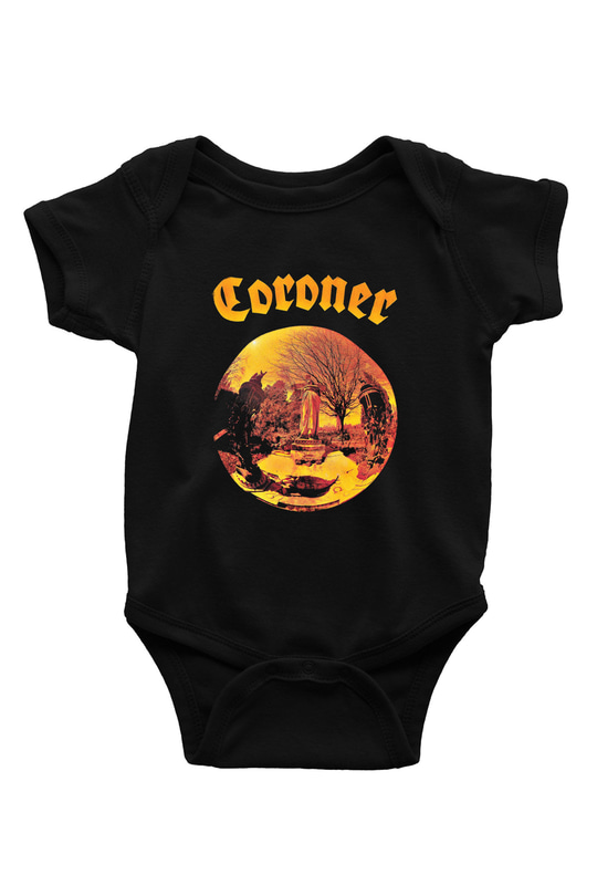 Coroner Baskılı Unisex Siyah Bebek Body - Zıbın