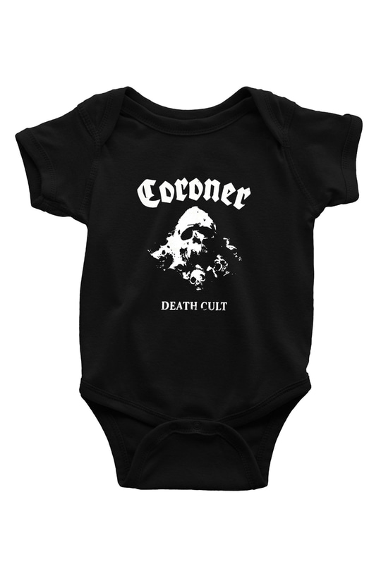 Coroner Baskılı Unisex Siyah Bebek Body - Zıbın