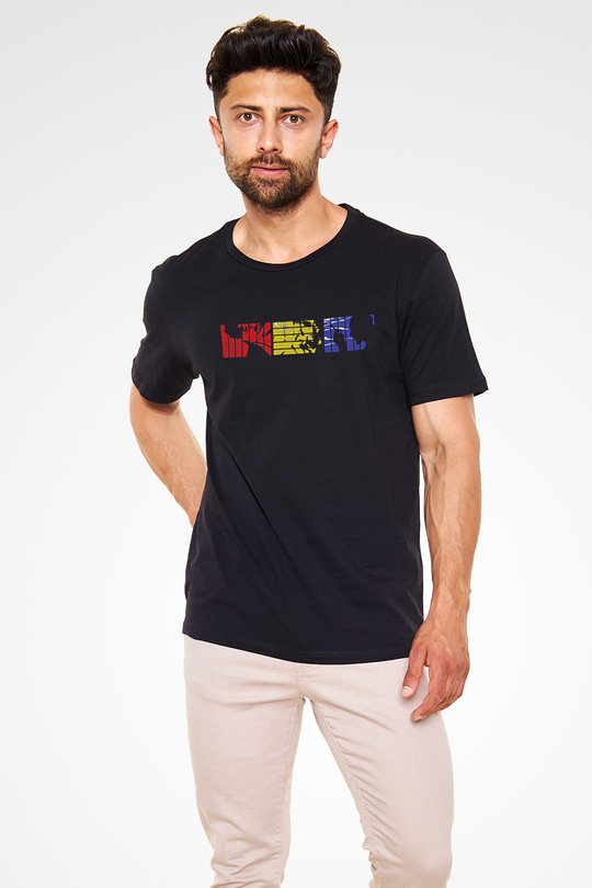 Cowboy Bebop Baskılı Unisex Siyah Tişört - Tshirt