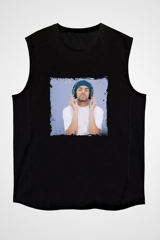 Craig David Baskılı Unisex Siyah Kolsuz Tişört