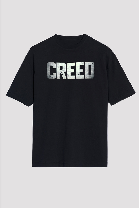 Creed Siyah Unisex Oversize Tişört T-Shirt
