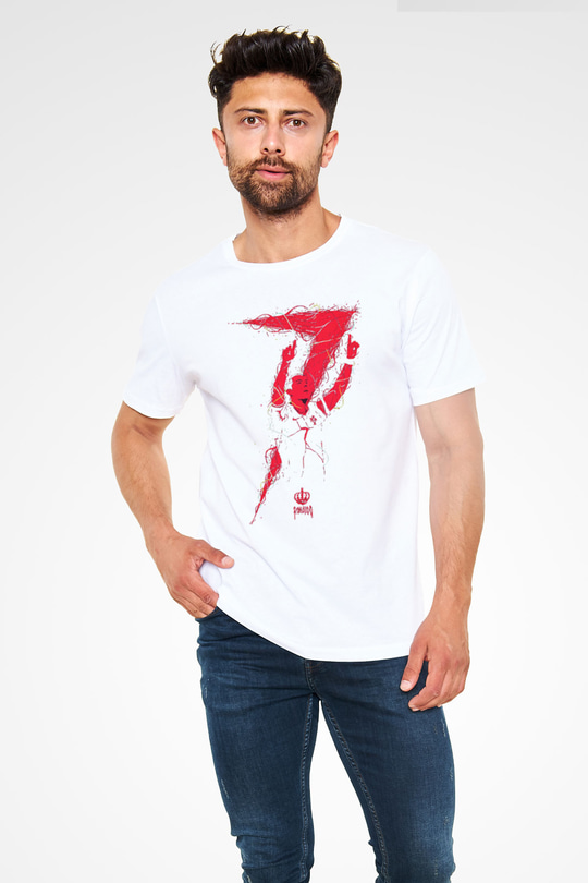 Cristiano Ronaldo Beyaz Unisex Tişört T-Shirt - TişörtFabrikası