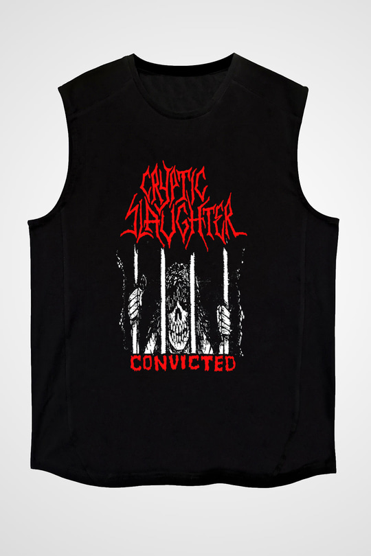 Cryptic Slaughter Siyah Unisex Kolsuz Tişört