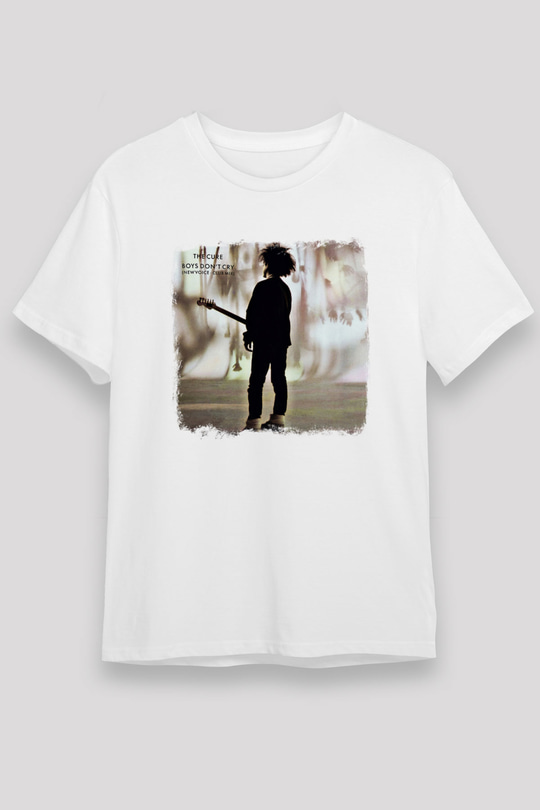 Cure Baskılı Unisex Beyaz Tişört