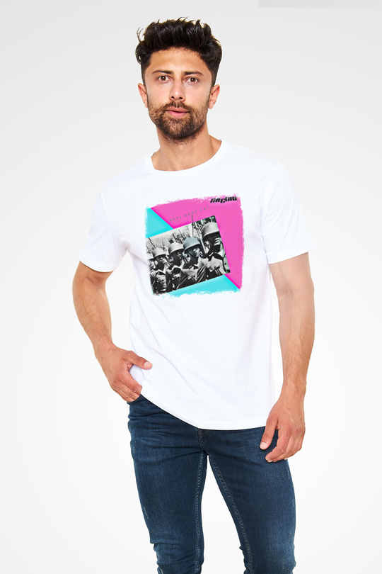 Cure Baskılı Unisex Beyaz Tişört