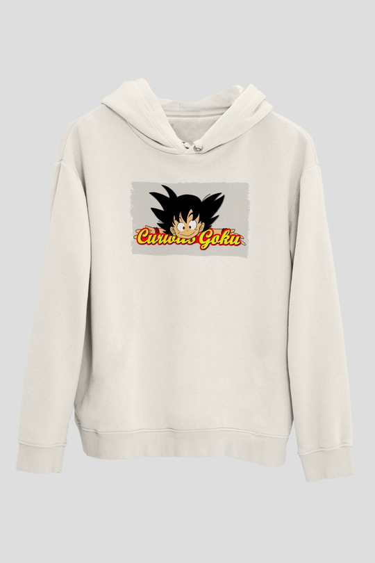 Curious George Beyaz Unisex Hoodie