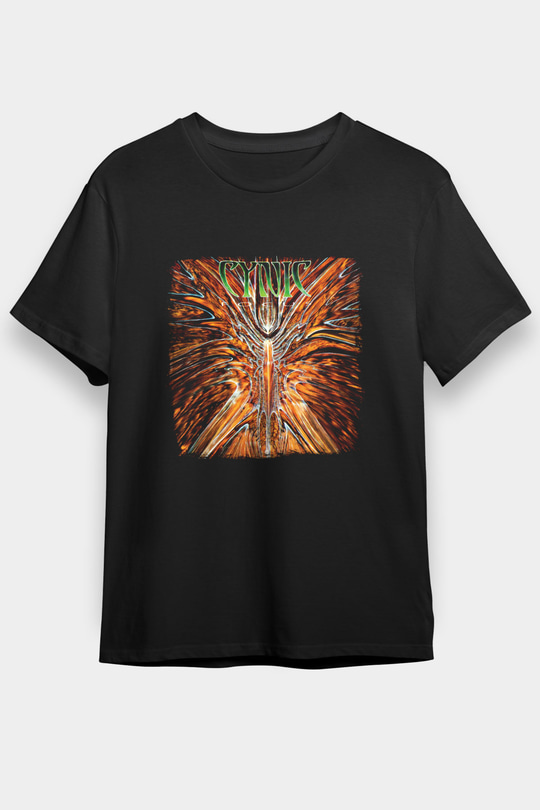 Cynic Baskılı Unisex Siyah Tişört