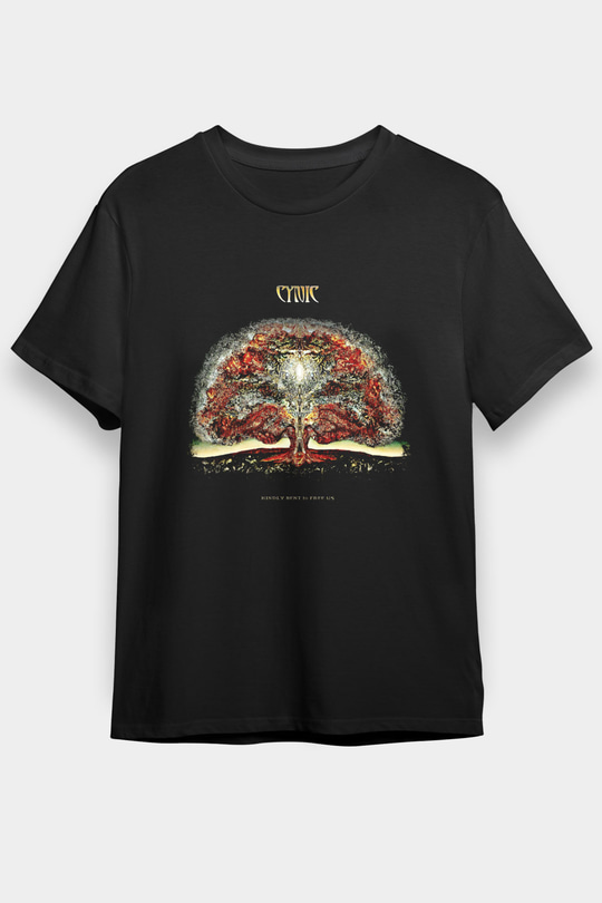 Cynic Baskılı Unisex Siyah Tişört