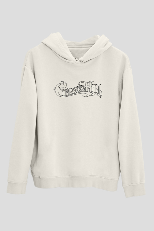 Cypress Hill Beyaz Unisex Kapşonlu Sweatshirt