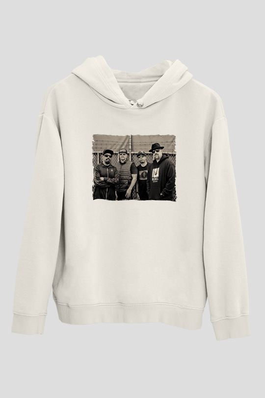 Cypress Hill Beyaz Unisex Kapüşonlu Sweatshirt