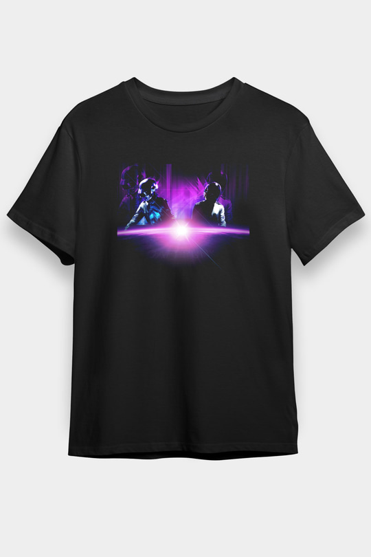Daft Punk Siyah Unisex Tişört T-Shirt - TişörtFabrikası
