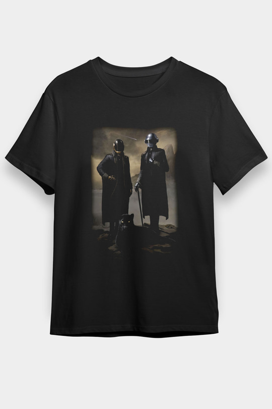 Daft Punk Siyah Unisex Tişört T-Shirt - TişörtFabrikası
