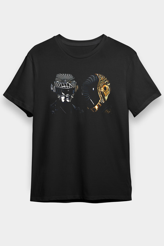 Daft Punk Siyah Unisex Tişört T-Shirt - TişörtFabrikası