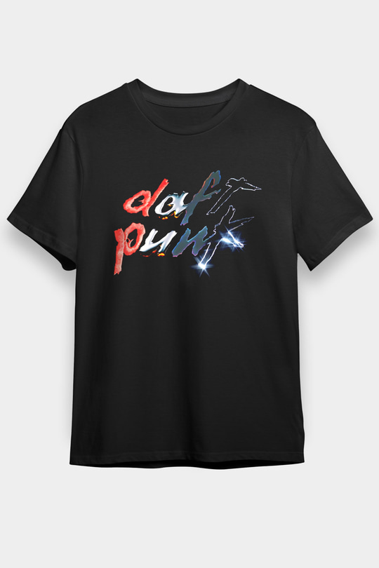 Daft Punk Siyah Unisex Tişört T-Shirt - TişörtFabrikası