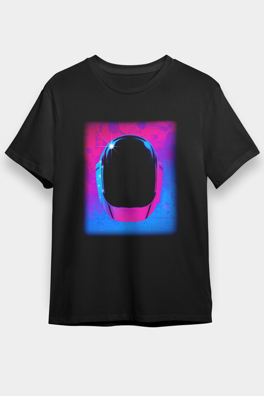 Daft Punk Siyah Unisex Tişört T-Shirt - TişörtFabrikası
