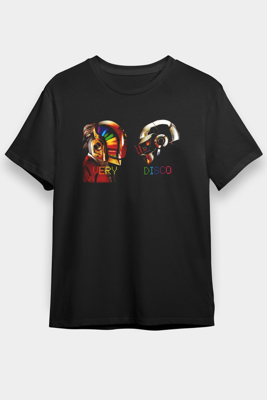 Daft Punk Siyah Unisex Tişört T-Shirt - TişörtFabrikası