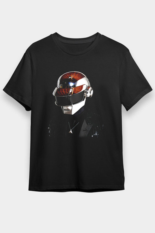 Daft Punk Siyah Unisex Tişört T-Shirt - TişörtFabrikası
