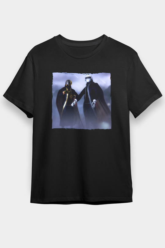 Daft Punk Siyah Unisex Tişört T-Shirt - TişörtFabrikası