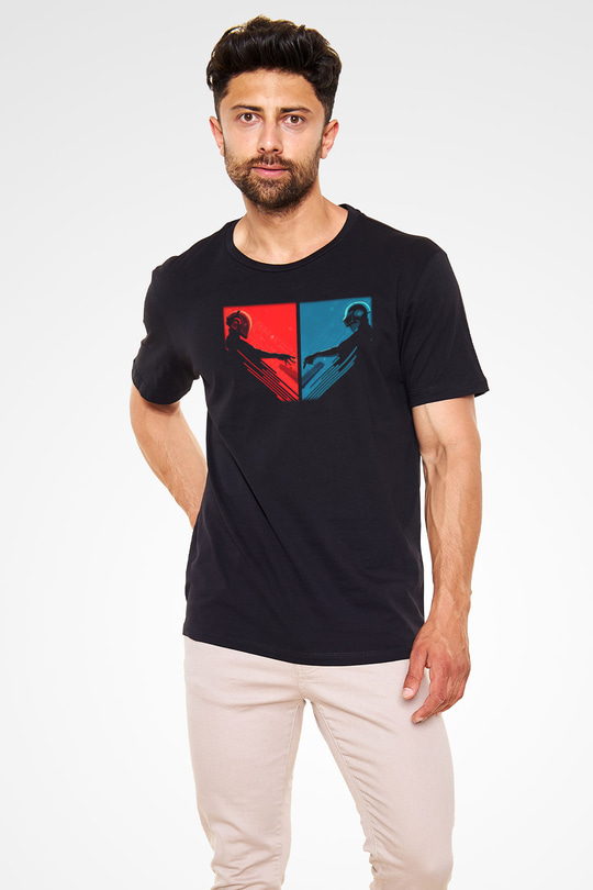 Daft Punk Siyah Unisex Tişört T-Shirt - TişörtFabrikası
